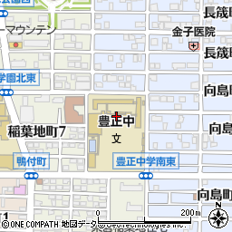 名古屋市立豊正中学校周辺の地図