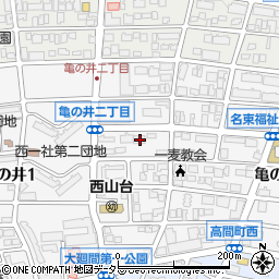 愛知県名古屋市名東区亀の井2丁目22周辺の地図