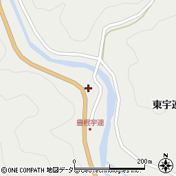 愛知県豊根村（北設楽郡）上黒川（西宇連）周辺の地図