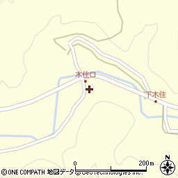 京都府南丹市日吉町木住竹ケ鼻周辺の地図