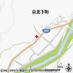 京都府京都市右京区京北下町（森ケ坪）周辺の地図