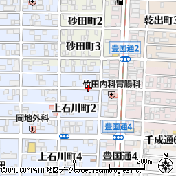愛知県名古屋市中村区上石川町1丁目周辺の地図