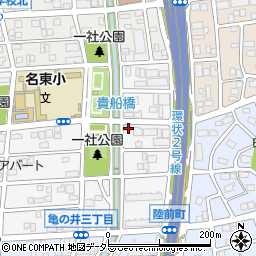 愛知県名古屋市名東区亀の井3丁目185周辺の地図