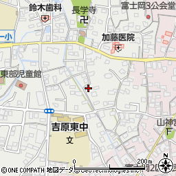 静岡県富士市比奈38周辺の地図