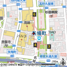 ズィー・クラフト名古屋栄店周辺の地図