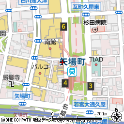 ズィー・クラフト名古屋栄店周辺の地図