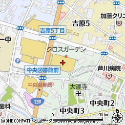 ユーコープミオクチーナ富士中央店周辺の地図