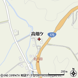 京都府船井郡京丹波町八田高畑ケ周辺の地図