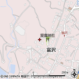 静岡県裾野市富沢周辺の地図