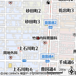 愛知県名古屋市中村区上石川町1丁目37周辺の地図
