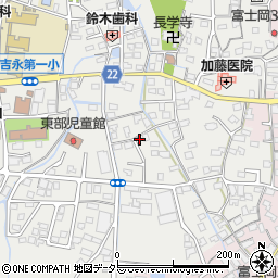 静岡県富士市比奈54周辺の地図