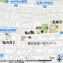 愛知県名古屋市名東区亀の井2丁目199周辺の地図