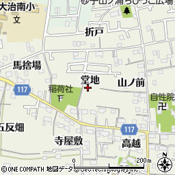 愛知県海部郡大治町砂子堂地周辺の地図