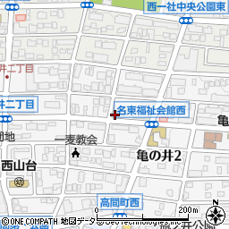 愛知県名古屋市名東区亀の井2丁目148周辺の地図
