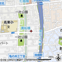 愛知県名古屋市名東区亀の井3丁目193周辺の地図