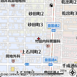 愛知県名古屋市中村区上石川町1丁目33周辺の地図