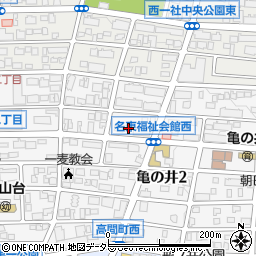 愛知県名古屋市名東区亀の井2丁目149周辺の地図