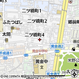 愛知県名古屋市中村区二ツ橋町4丁目59周辺の地図