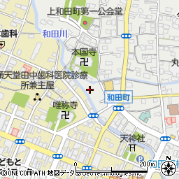 和田駐車場周辺の地図