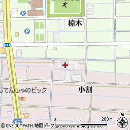 愛知県津島市大坪町小割周辺の地図