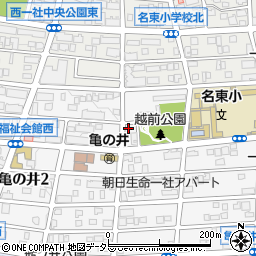 愛知県名古屋市名東区亀の井3丁目11周辺の地図