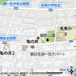 愛知県名古屋市名東区亀の井3丁目11周辺の地図