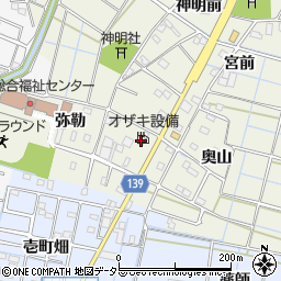 愛知県あま市七宝町桂（西塚）周辺の地図