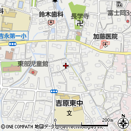 静岡県富士市比奈1460周辺の地図