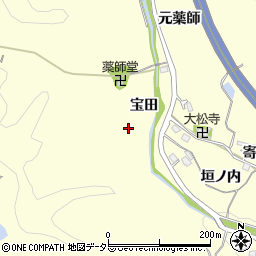 愛知県豊田市加納町宝田周辺の地図