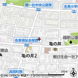 愛知県名古屋市名東区亀の井2丁目185周辺の地図