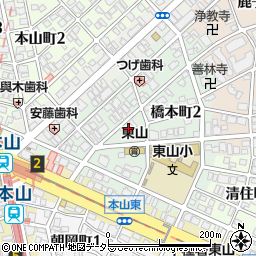愛知県名古屋市千種区橋本町2丁目9周辺の地図