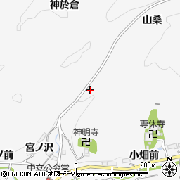愛知県豊田市中立町山桑周辺の地図