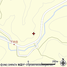 京都府南丹市日吉町木住下木戸ケ鼻周辺の地図
