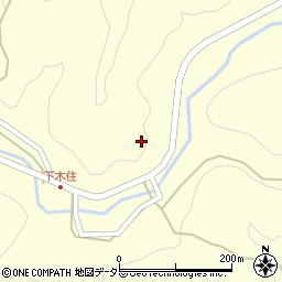 京都府南丹市日吉町木住（下木戸ケ鼻）周辺の地図