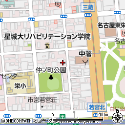 俳優館スタジオ周辺の地図