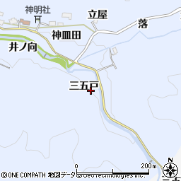 愛知県豊田市摺町三五戸周辺の地図