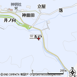 愛知県豊田市摺町（三五戸）周辺の地図