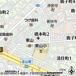 愛知県名古屋市千種区橋本町2丁目29-6周辺の地図