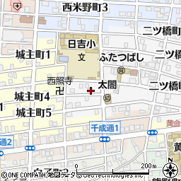愛知県名古屋市中村区二ツ橋町4丁目38周辺の地図