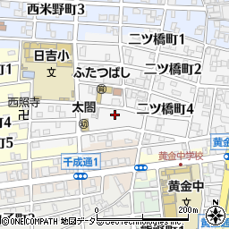 愛知県名古屋市中村区二ツ橋町4丁目48周辺の地図