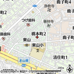 愛知県名古屋市千種区橋本町2丁目29周辺の地図