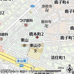 愛知県名古屋市千種区橋本町2丁目28-2周辺の地図