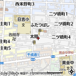 愛知県名古屋市中村区二ツ橋町4丁目47周辺の地図