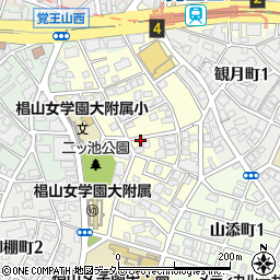 愛知県名古屋市千種区丘上町周辺の地図