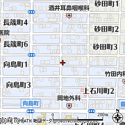 愛知県名古屋市中村区上石川町1丁目16周辺の地図