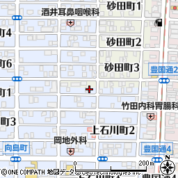 愛知県名古屋市中村区上石川町1丁目10周辺の地図