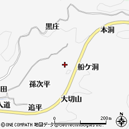 愛知県豊田市中立町船ケ洞周辺の地図