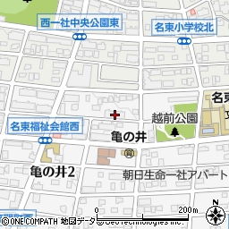 愛知県名古屋市名東区亀の井2丁目172周辺の地図