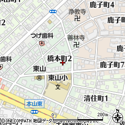 愛知県名古屋市千種区橋本町2丁目28周辺の地図