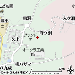 愛知県豊田市大蔵町寺ケ洞周辺の地図